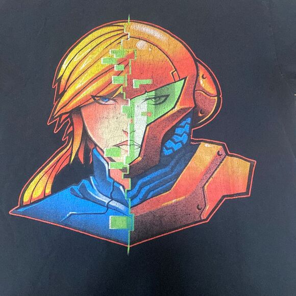 Y2K Nintendo Metroid Faces of‎ Aran t shirt - Picture 2 of 9